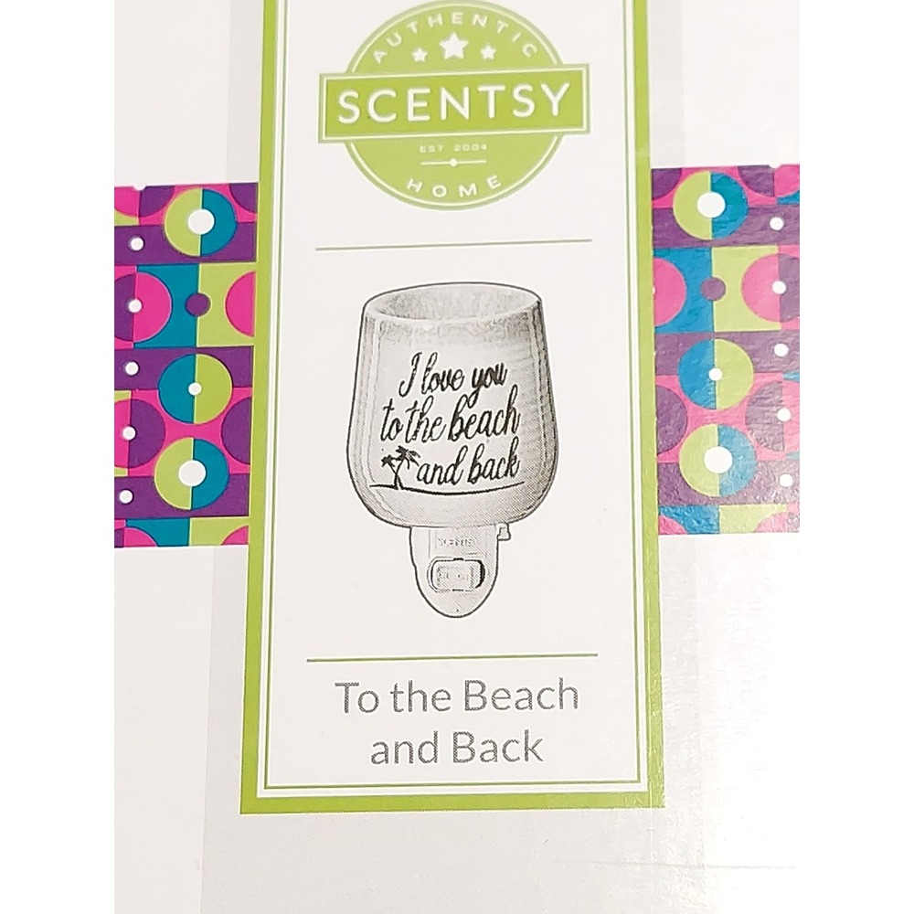 Scentsy Mini Wax Melt Warmer 'Love You To The Beach And Back' New In Box Plug In